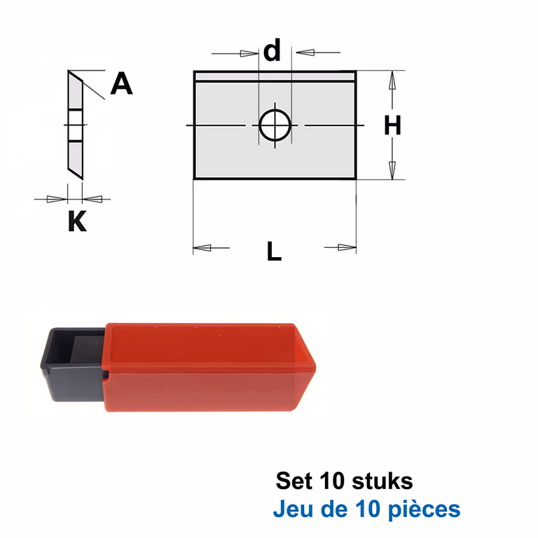 HWM couteaux Oertli-Systeem(par 10 pc.)