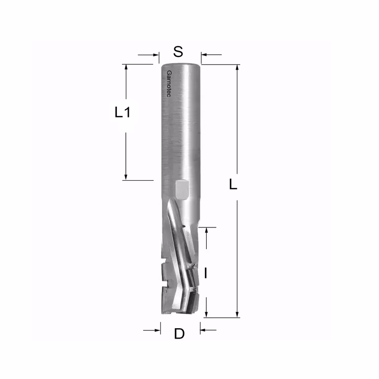 Fraise diamantée négative PCD Z3+1 Nesting