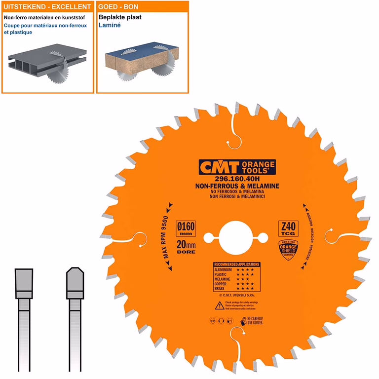 Scie circulaire pour métaux non ferreux et composite 296.160.40H