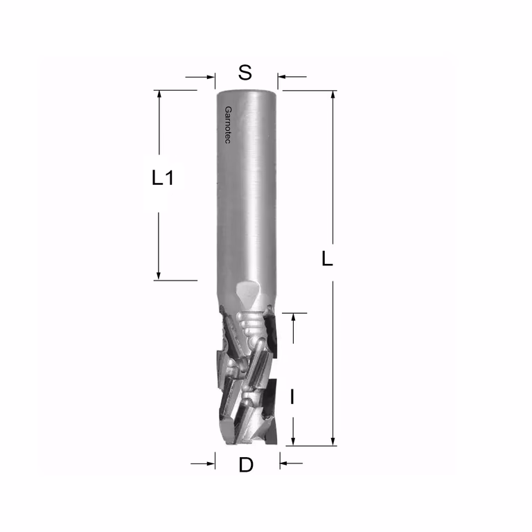 Fraise diamantée positif PCD Z3+3 Nesting FAST