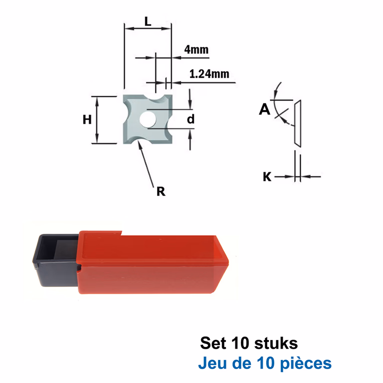 Couteaux de profil R3 (par 10 pc.)