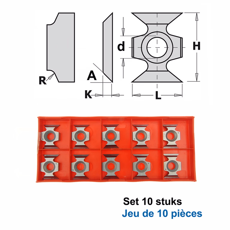 HWM couteaux (par 10 pc.) 790.163.00