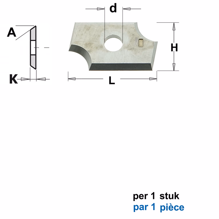 HWM couteaux de profil, art. 05102, 05103, 05104 et 05105