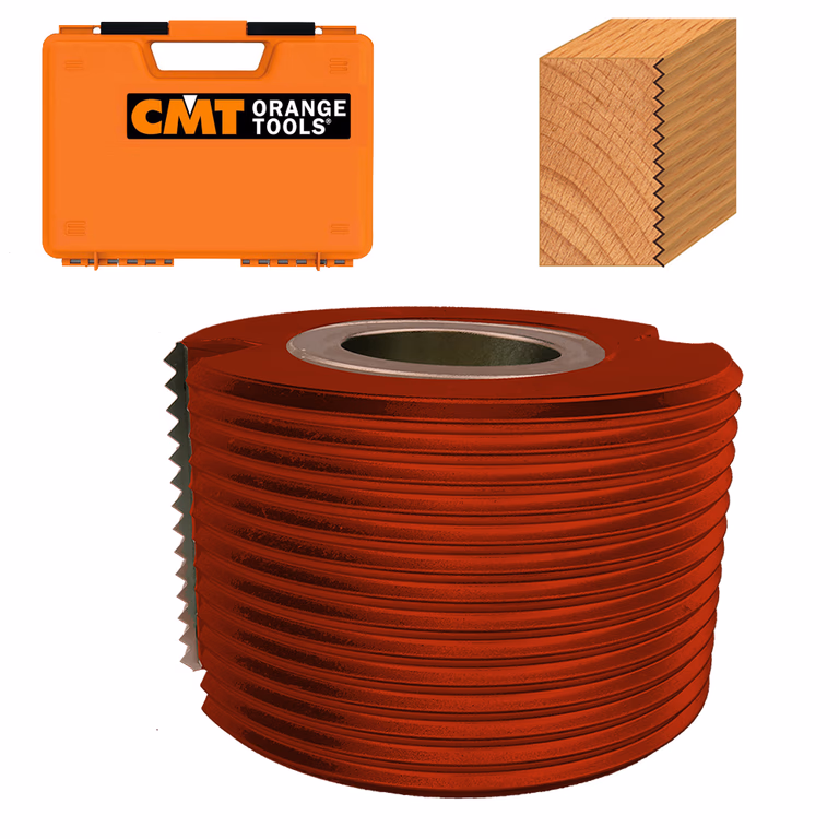 Korte driehoekverlijmfrees in HW D=120mm B=50mm Hd=3mm Z2 · TE503.07.50.Z2