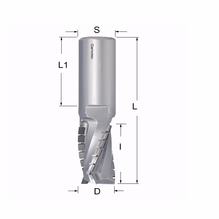 Fraise diamantée négative PCD Z3+1 Turbo