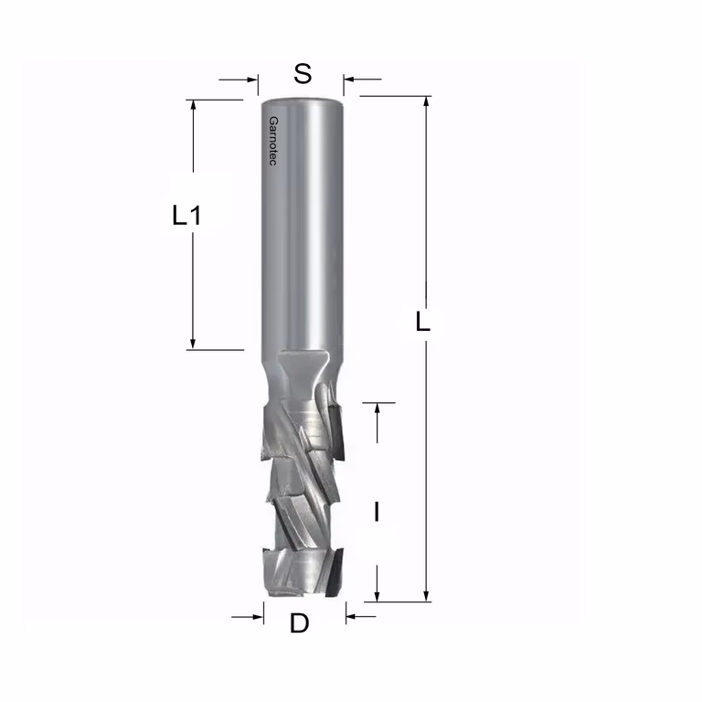 Fraise diamantée PCD Z2+2 Nesting