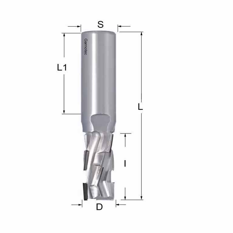 Fraise diamantée PCD Z2+2 Nesting