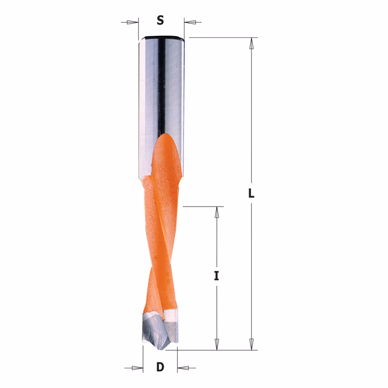 Mèche pour perceuse, gauche D=6mm L=70mm L1=30mm I=35mm · 311.060.42