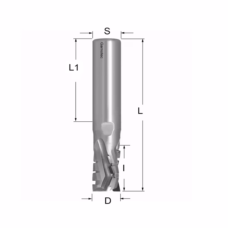 Fraise diamantée négative PCD Z3+1 Turbo