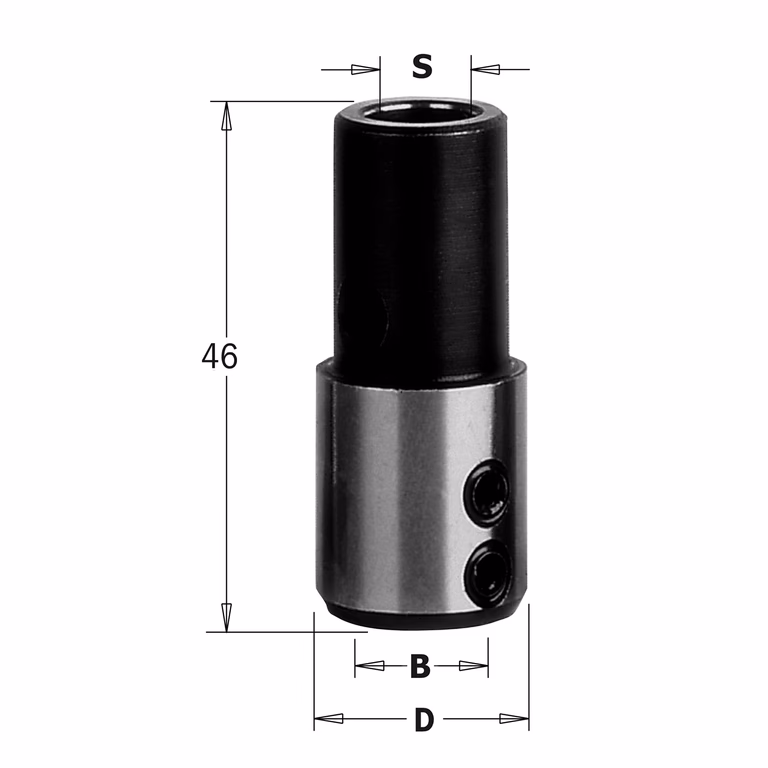 Adaptateur, gauche D=19,5mm S=M10 B=10mm · 359.000.02
