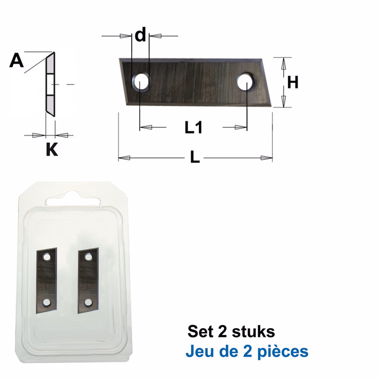 HWM couteaux (par 2 pc.)