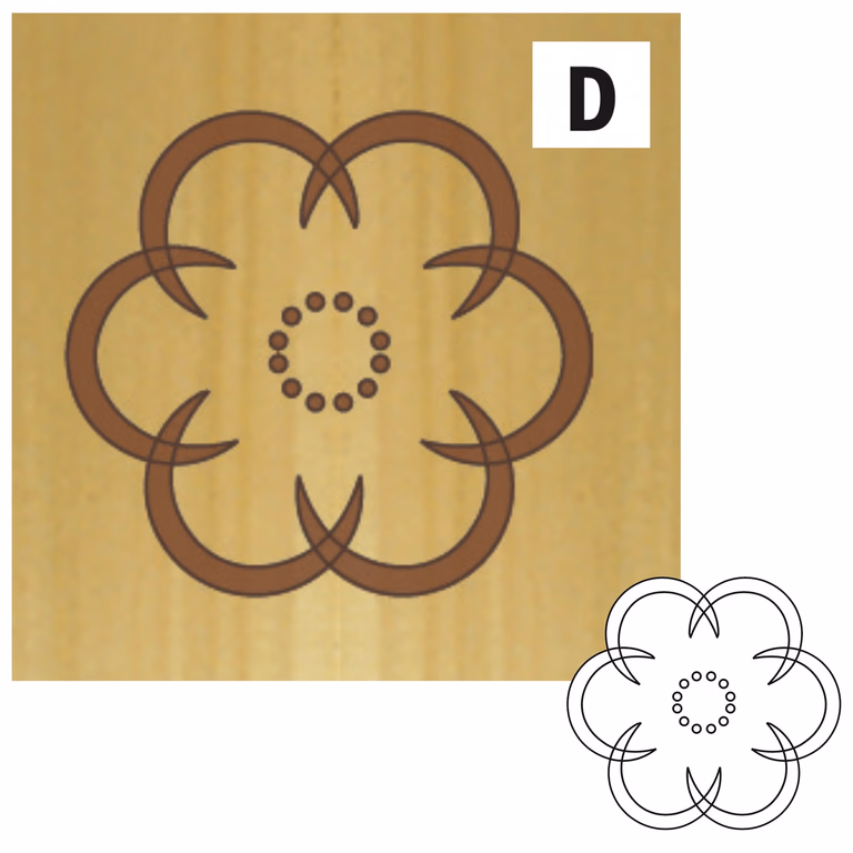 Rozet 4 & 8 - D L=79mm