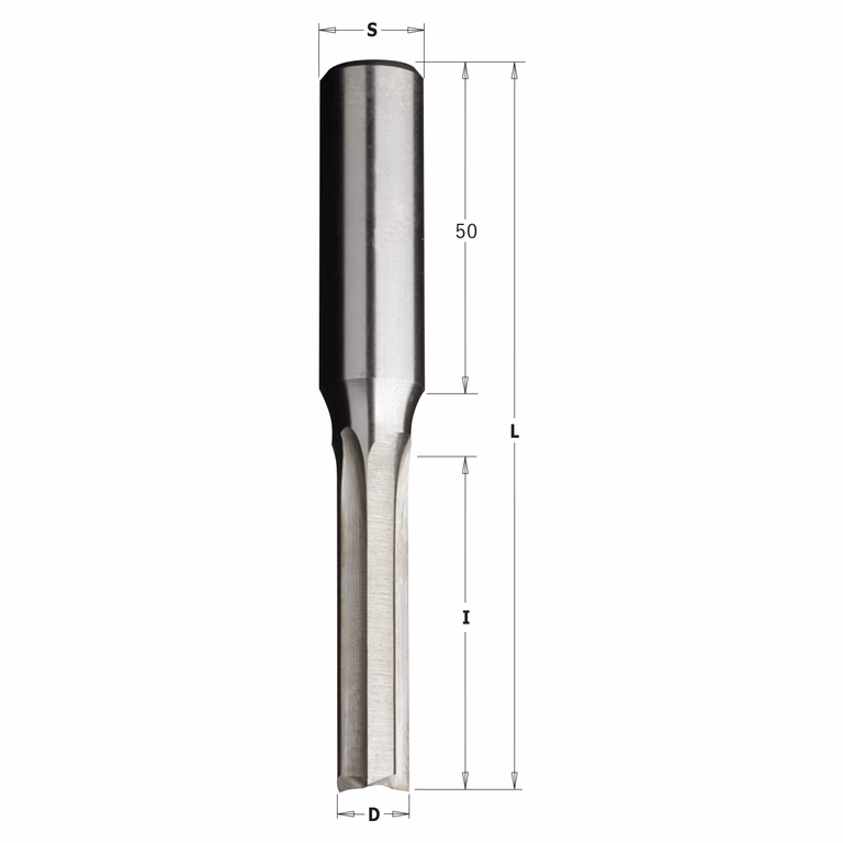 Mèche à mortaiser, droite D=6mm S=16mm L=110mm I=55mm