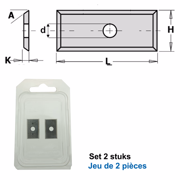 HWM couteaux (par 2 pc.)