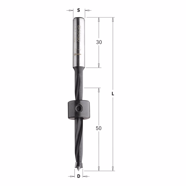 Long mèche pour perceuse D=6mm