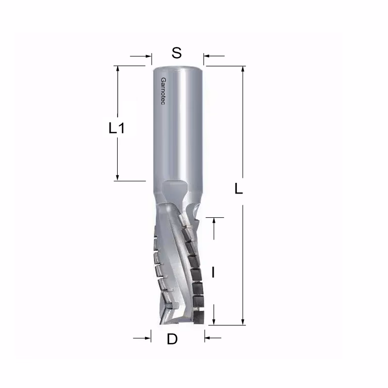 Fraise diamantée négative PCD Z3+1 Turbo