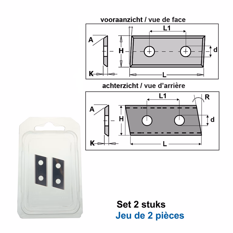 HWM couteaux (par 2 pc.)