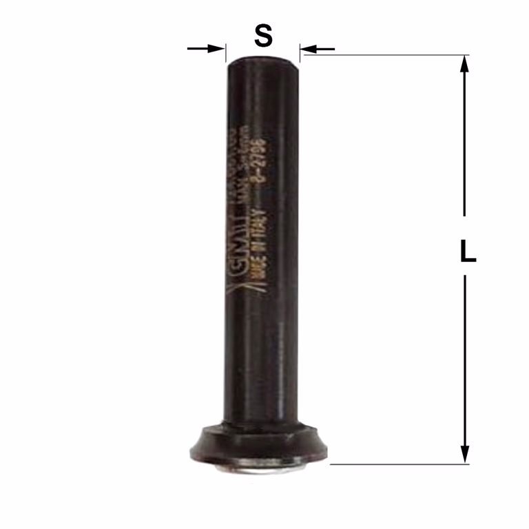 Arbre porte-fraise sans roulement 824.121.00