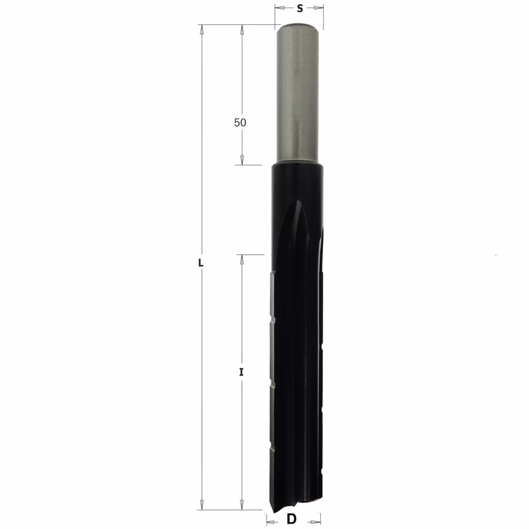 Mèche à mortaiser, droite D=24mm S=16mm L=180mm I=125mm