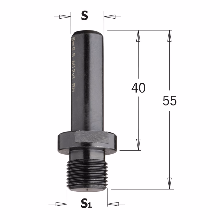Adaptateur de mèche de charnière, queue cylindrique 797.127.00