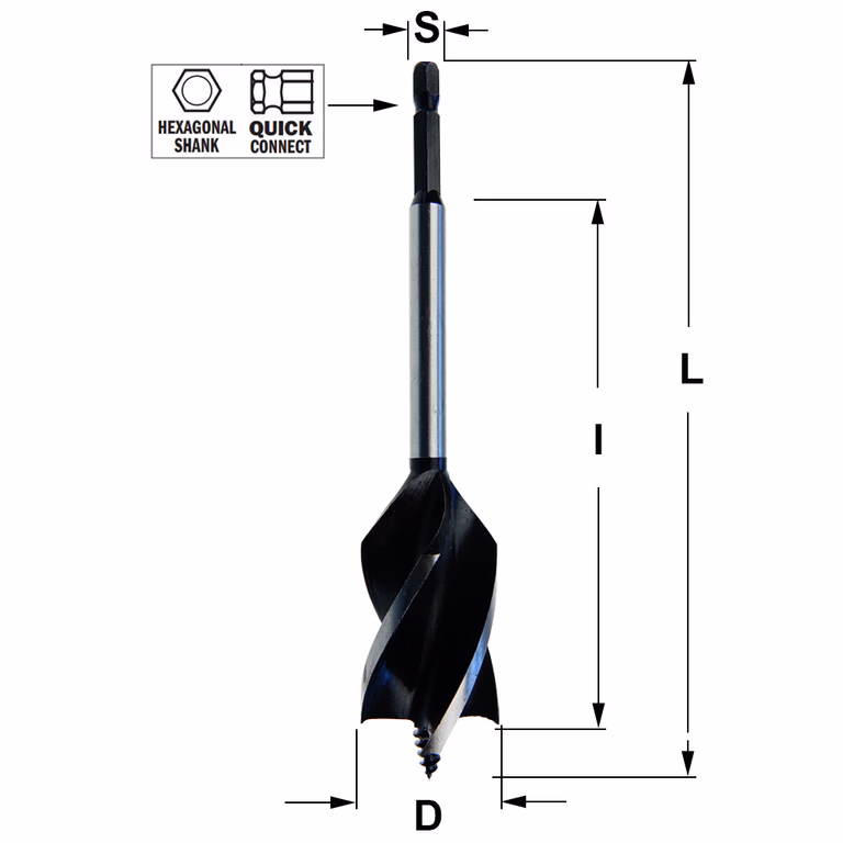 Spiraalboor, D=32mm L=165mm