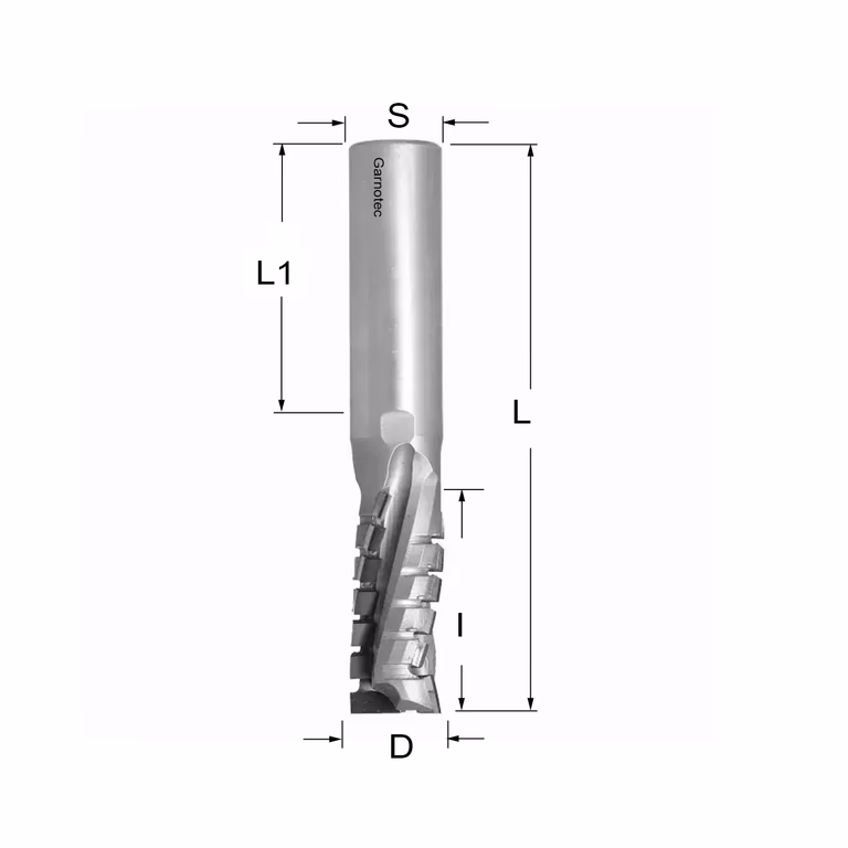 Fraise diamantée négative PCD Z3+1 Turbo