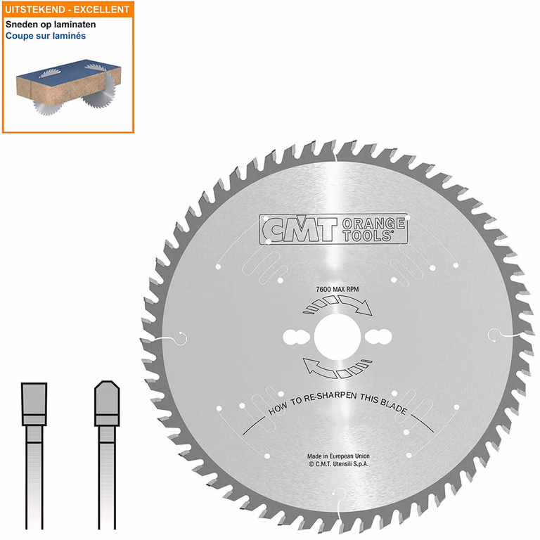 Lame de scie circulaire pour laminés et agglomérés 282.060.12M