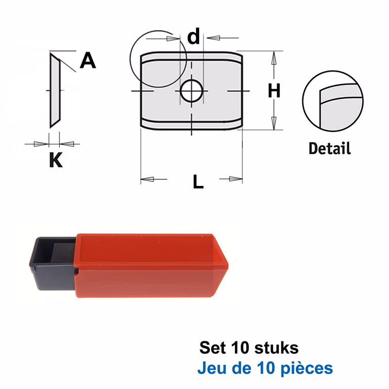 HWM couteaux 24mm (par 10 pc.) S790.242.00