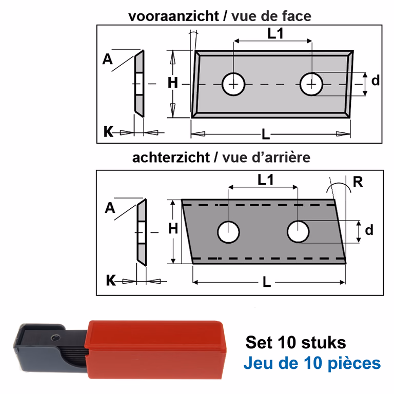 HWM couteaux (par 10 pc.)