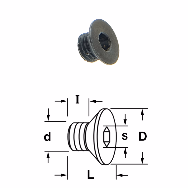 Coninche boulon à tête hexagonale