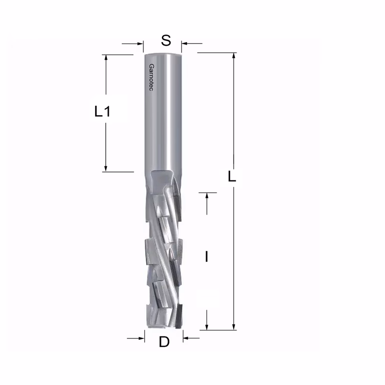 Fraise diamantée PCD Z2+2 Nesting