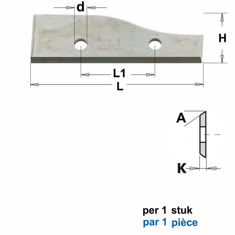 HWM couteaux de profil, art. 05105