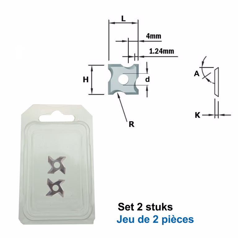 Paire de couteaux de profil R1 (par 2 pc.)