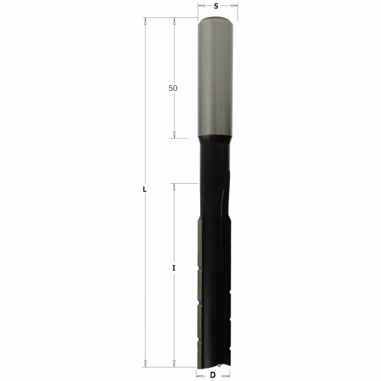 Mèche à mortaiser, droite D=16mm S=13mm L=155mm I=100mm