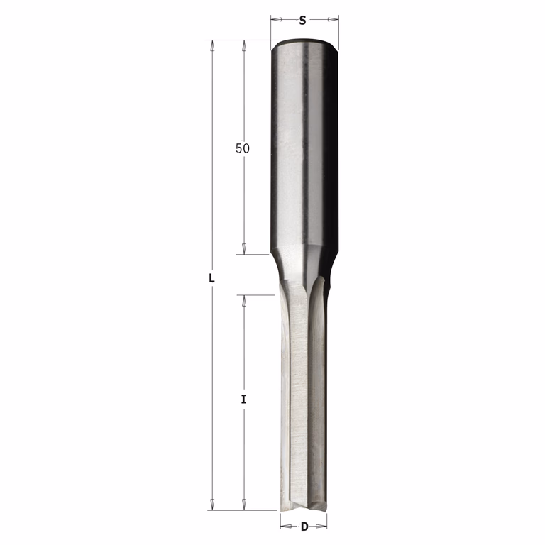 Mèche à mortaiser, gauche D=8mm L=110mm I=55mm