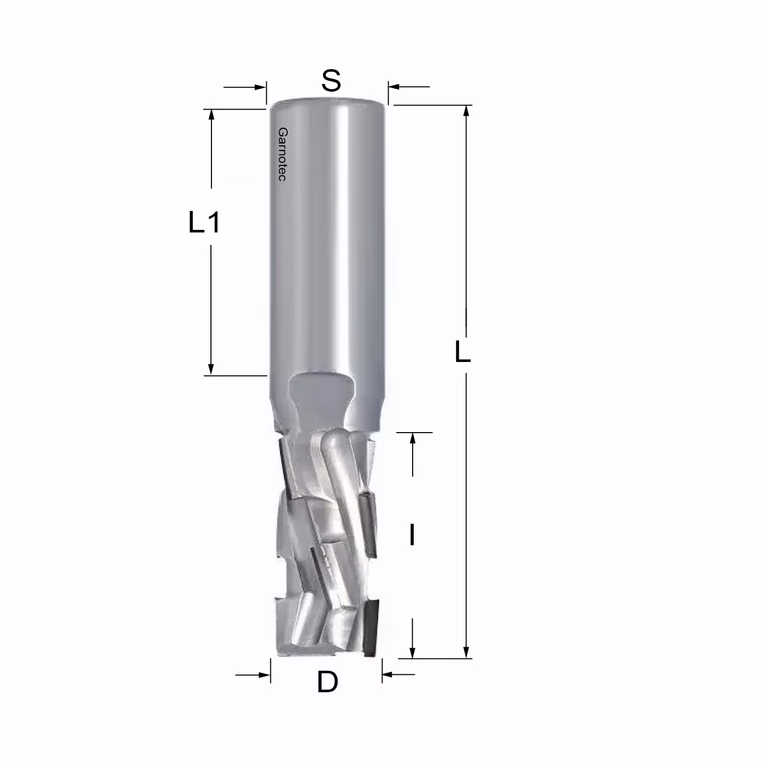 Fraise diamantée PCD Z2+2 Nesting