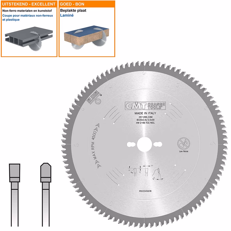 Scie circulaire pour métaux non ferreux et composite 297.096.33M