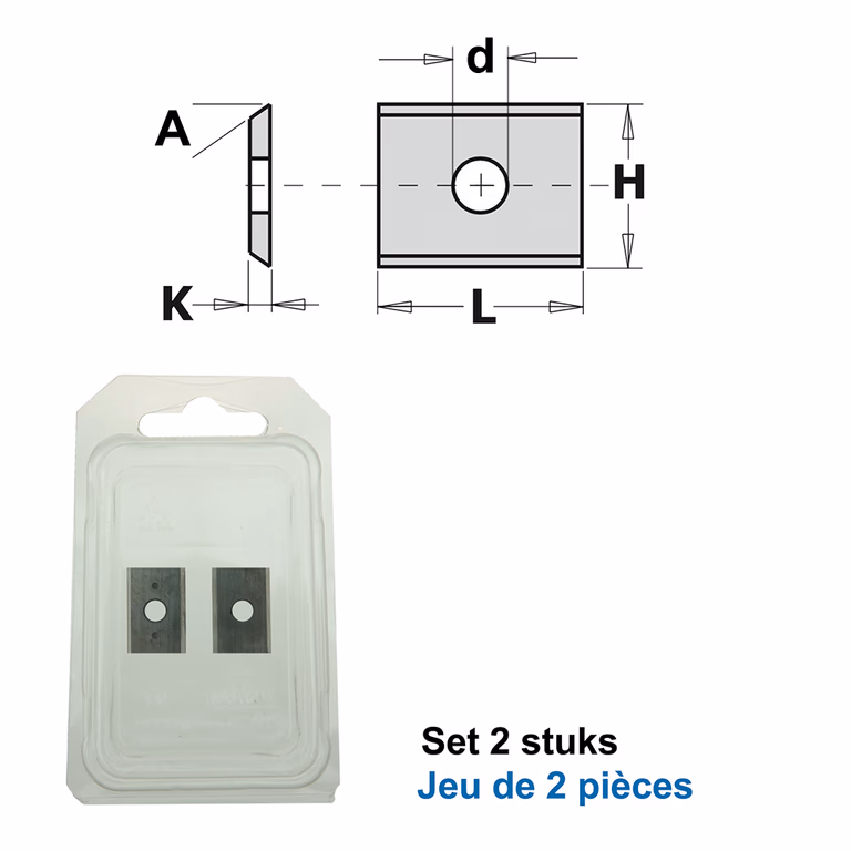 HWM couteaux 7,5mm (par 2 pc.)