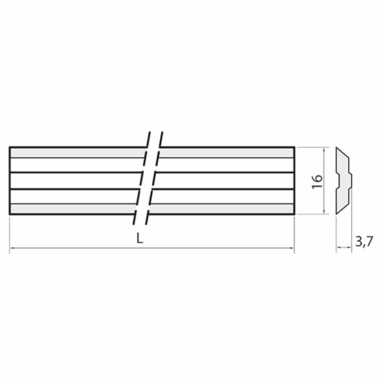 Variplan lame de rabotage HPS 50x16x3,7