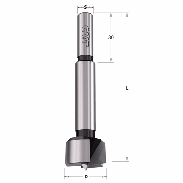Forstnerboor, rechts L=90mm · 537.158.31
