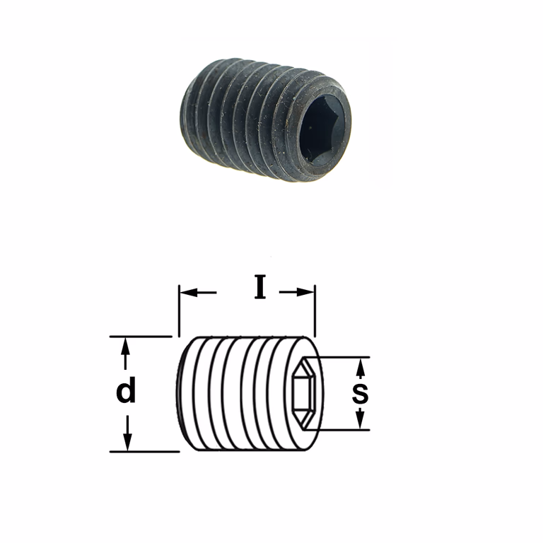 Boulon allen à position plate