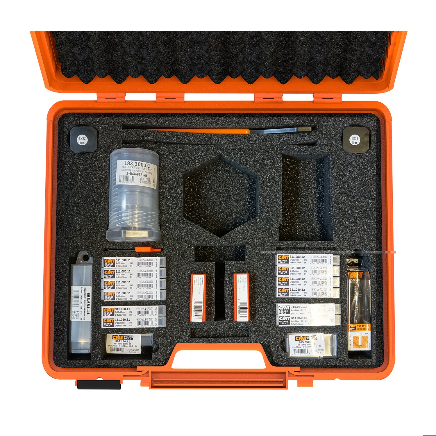 23-delige koffer voor CNC machine