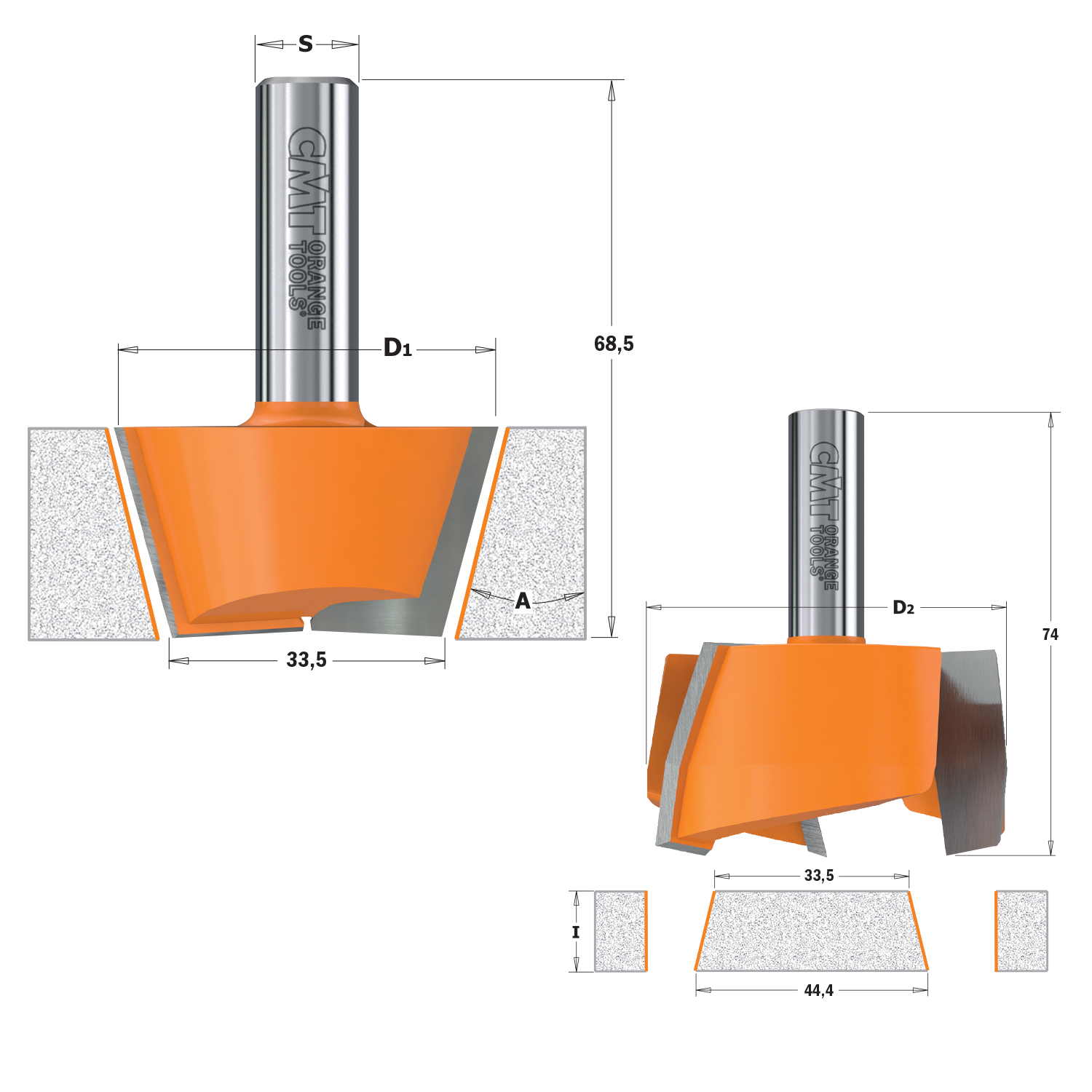 Set fraises pour réparation sur matériaux composites, HW