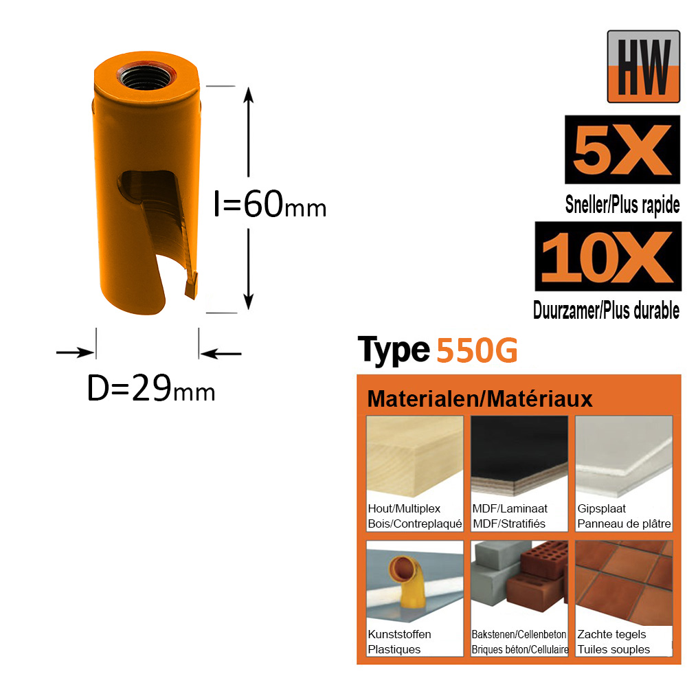 Scie cloche, HW D=29mm - GRN
