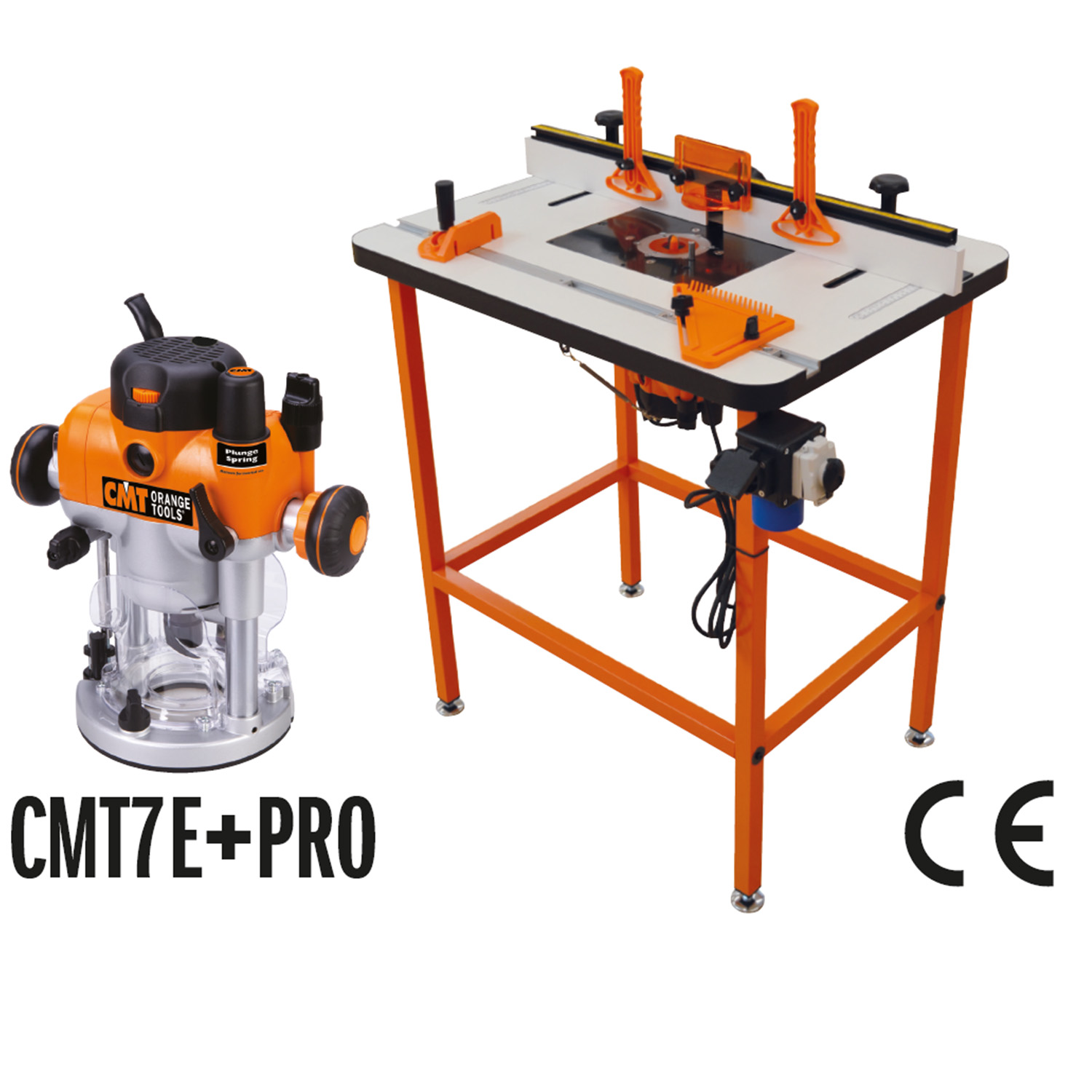 CMT complete freestafel met 2400 W bovenfrees – semi‑professionele set