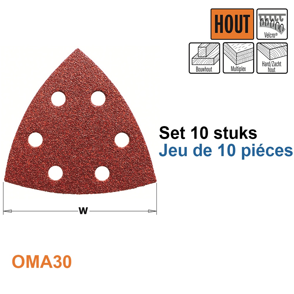 Papier abrasif avec système velcro grain 40