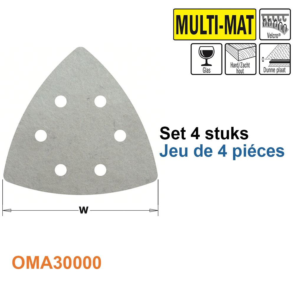 Plaque de ponçage polie avec système de velcro