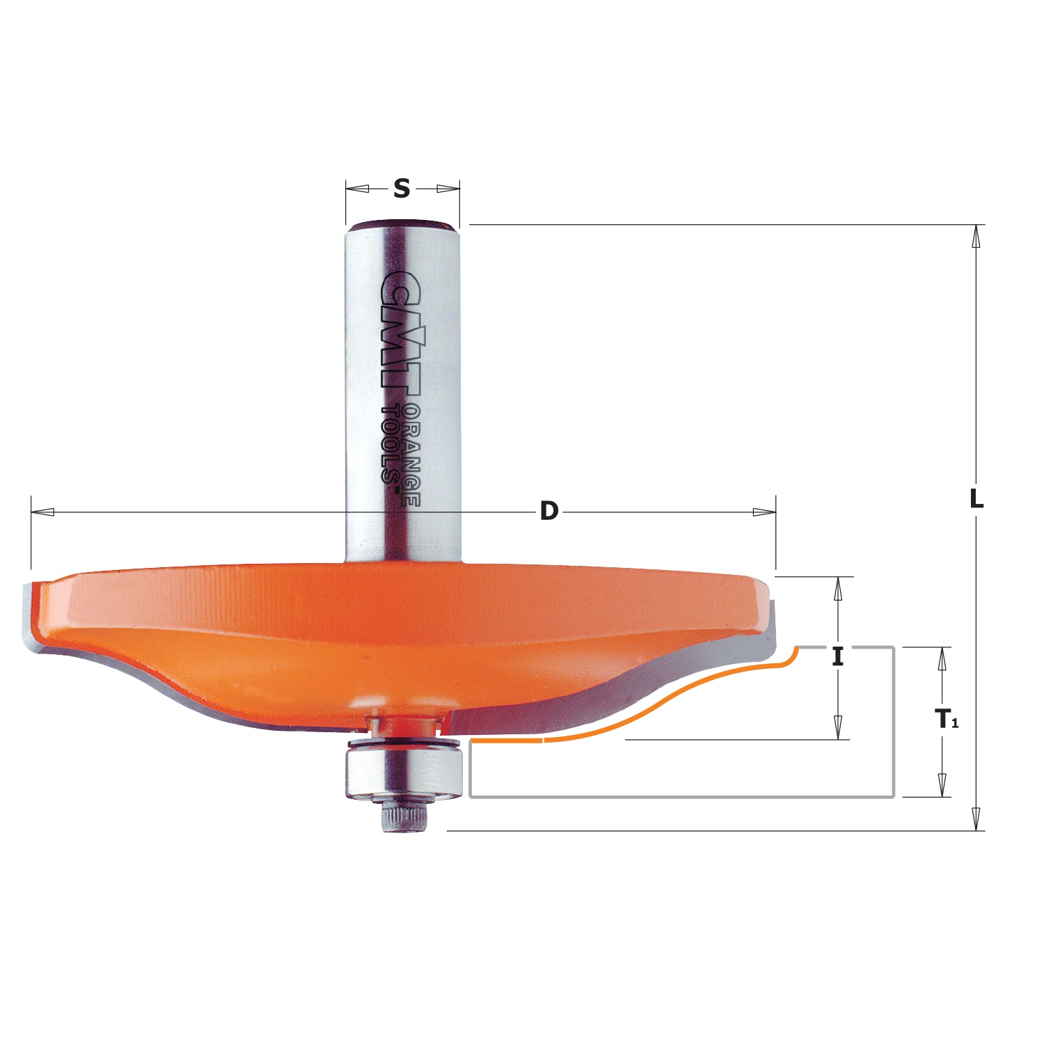 Fraise plate-bande horizontal , HW