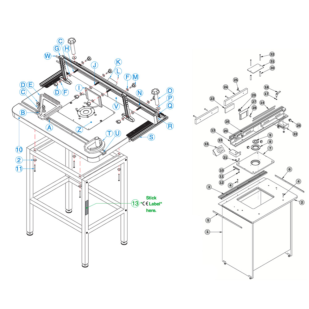 Machine onderdelen