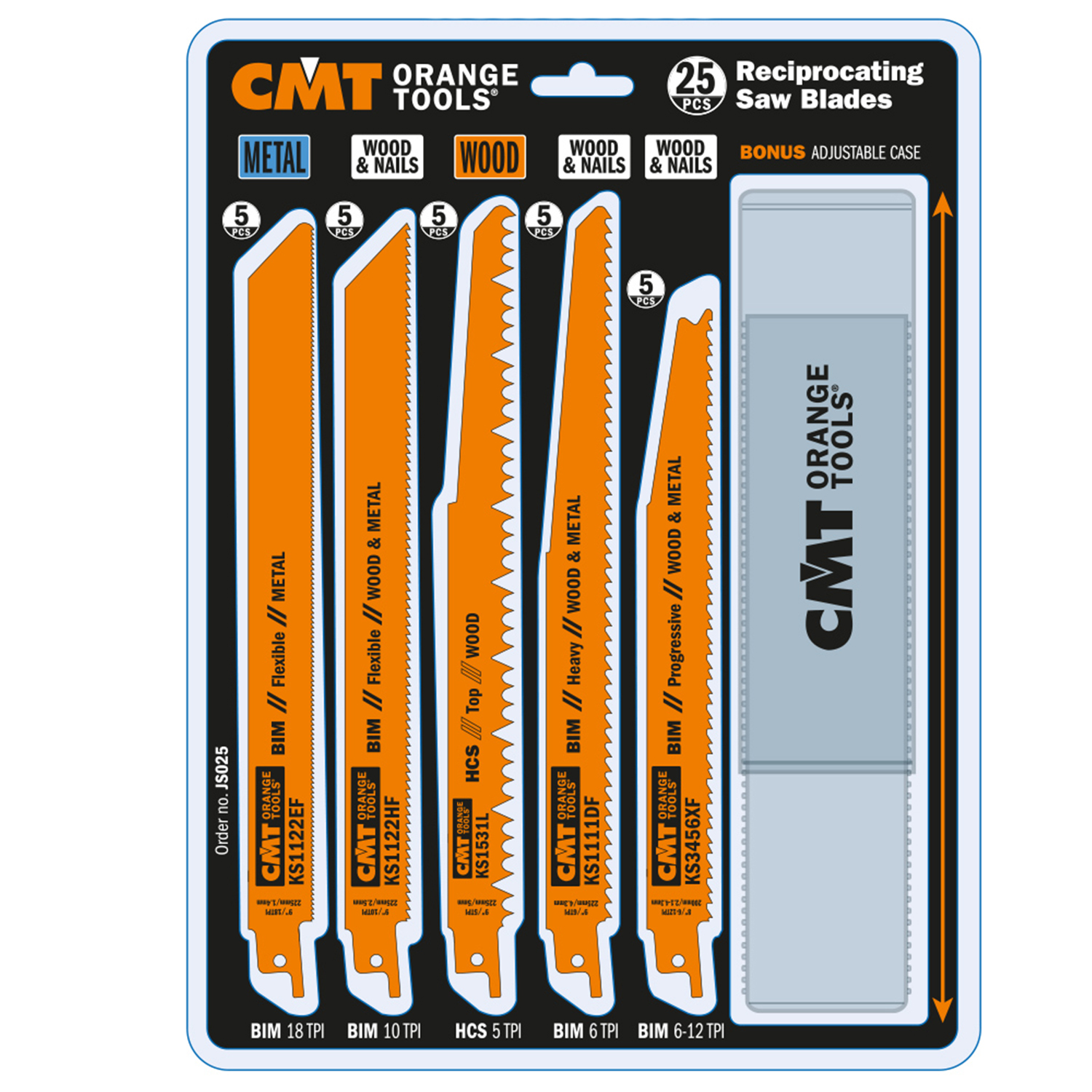 25 lames de scie à mouvement alternatif